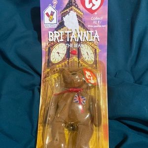 RARE Britannia the bear McDonald’s international beanie baby